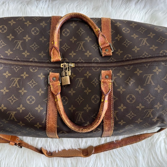 Vintage Louis Vuitton weekender Bandoulière 55 Keepall shoulder bag - Picture 1 of 6